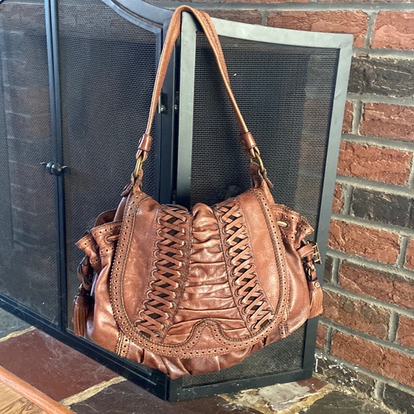 Lockheart Genuine Leather Brown Handbag Numbered - Picture 3 of 8